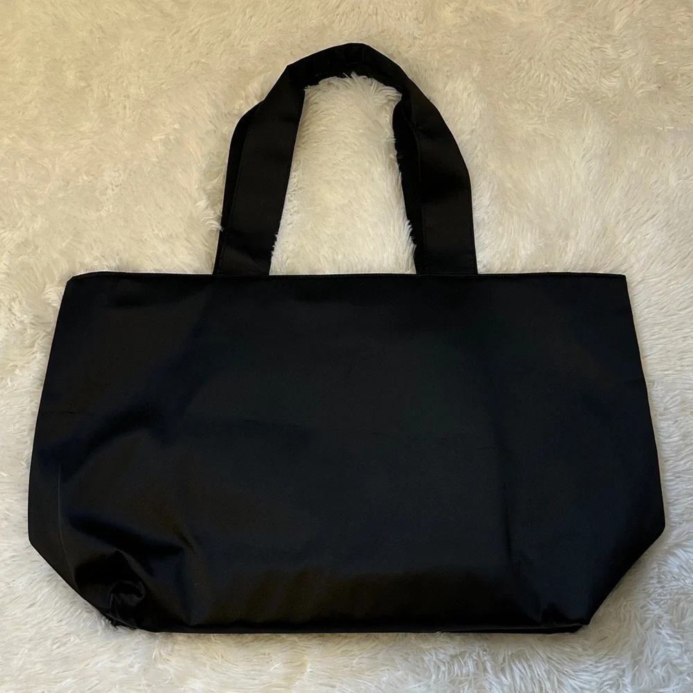 Victoria's Secret Black Tote with Silver Accents - Picture 2 of 5